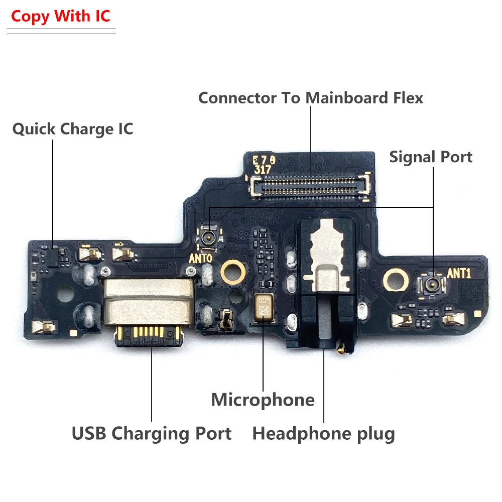 New For Xiaomi Poco M4 Pro 4G 5G Dock Connector Micro USB Charger Charging Port Flex Cable Microphone Board