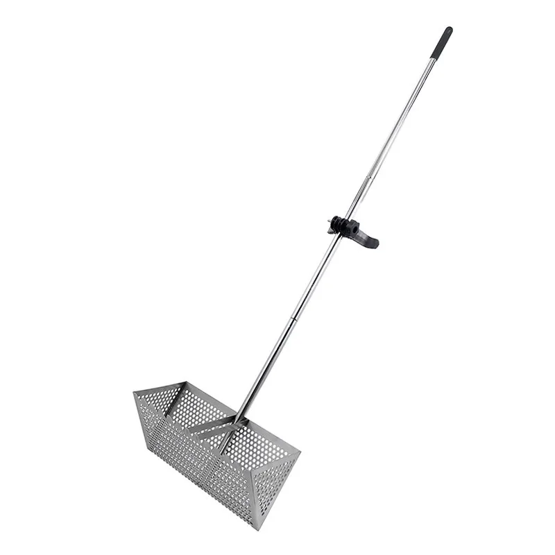 Stainless Steel Beach Shovel & Sand Sieve Detachable Multi-function Shark Tooth Rake  Seaside Treasure Hunting Shelling Tool