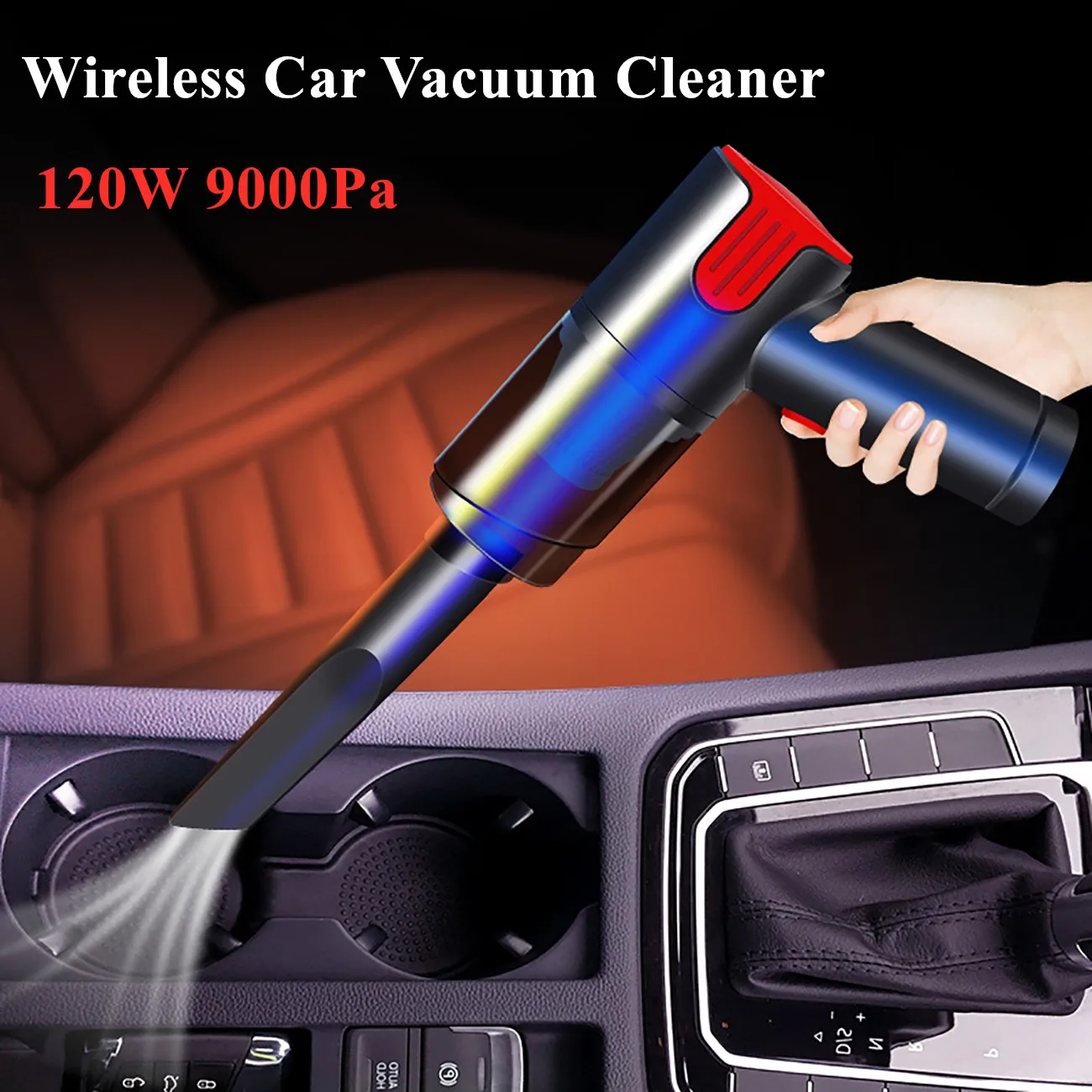 

120W Wireless Car Vacuum Cleaner Handheld Powerful Vacuum Cleaner Cordless Home Appliance Wet Dry Car Products Mini Cleaner