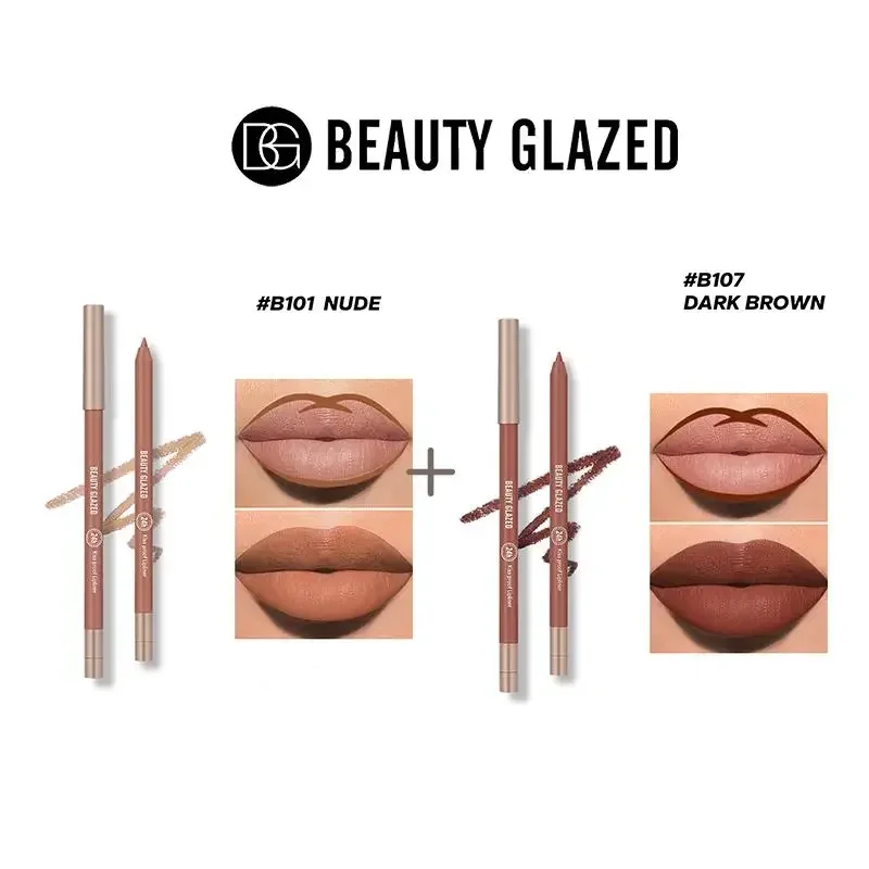 防水性と耐久性のあるマットベルベットリップスティック,化粧品,smudgeプルーフ,2ユニット