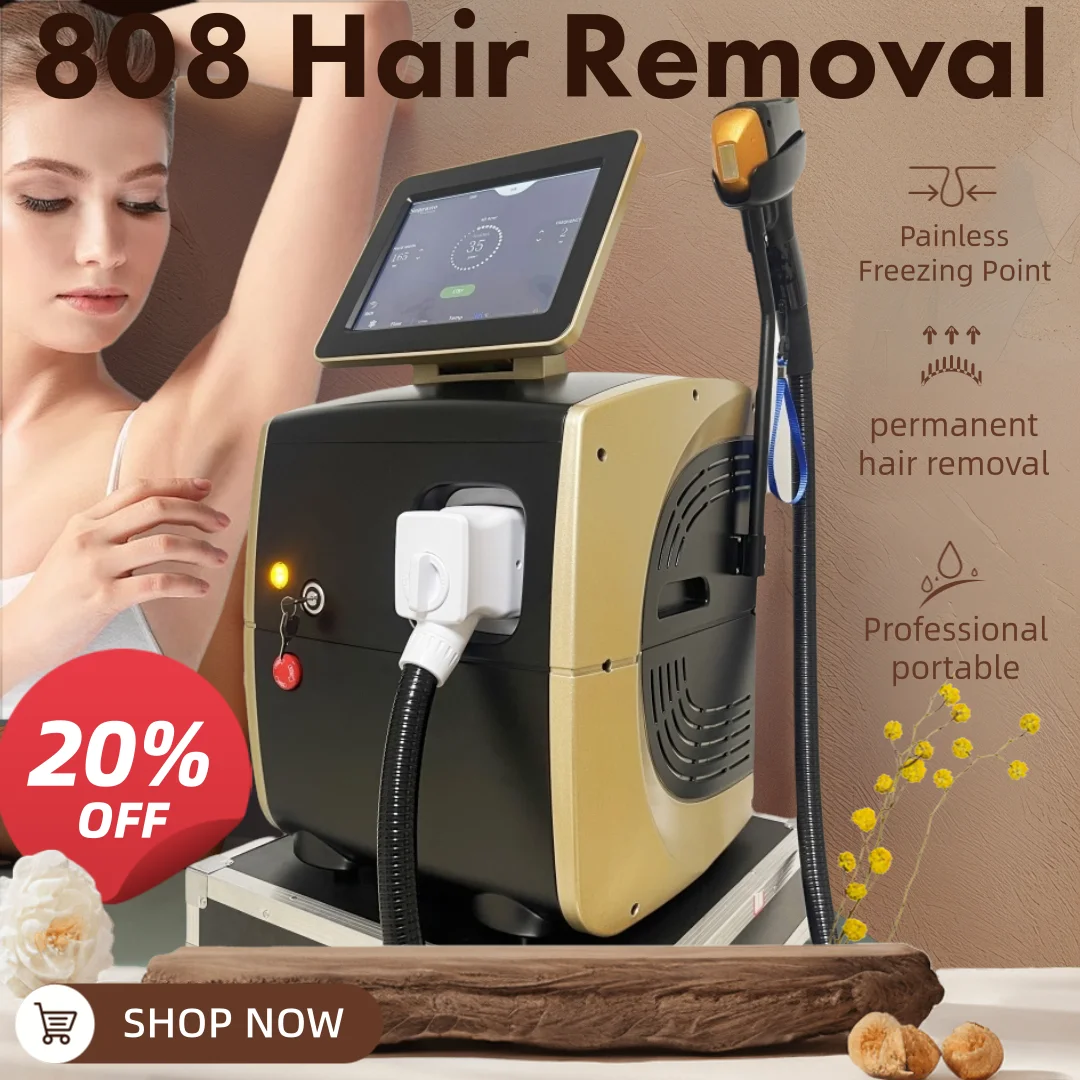 

755Nm808Nm 1064Nm Диодный лазерный аппарат для удаления волос Безболезненное проникающее перманентное профессиональное удаление волос