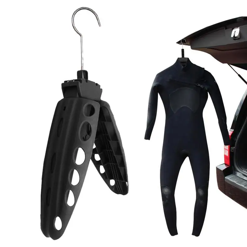 Travel Wetsuit Hanger Fast Dry Suit Hanger Folding Vented Hanger Jumpsuit Surfing Diving Wet Suit Hangers Freediving Suit Hanger