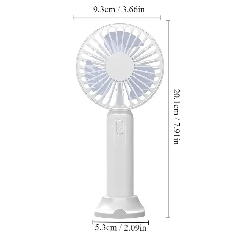 휴대용 선풍기 사무실 데스크탑 다기능 접이식 헤드 소형 전기 선풍기, USB 미니 휴대용 강풍 포켓 선풍기, 1 개