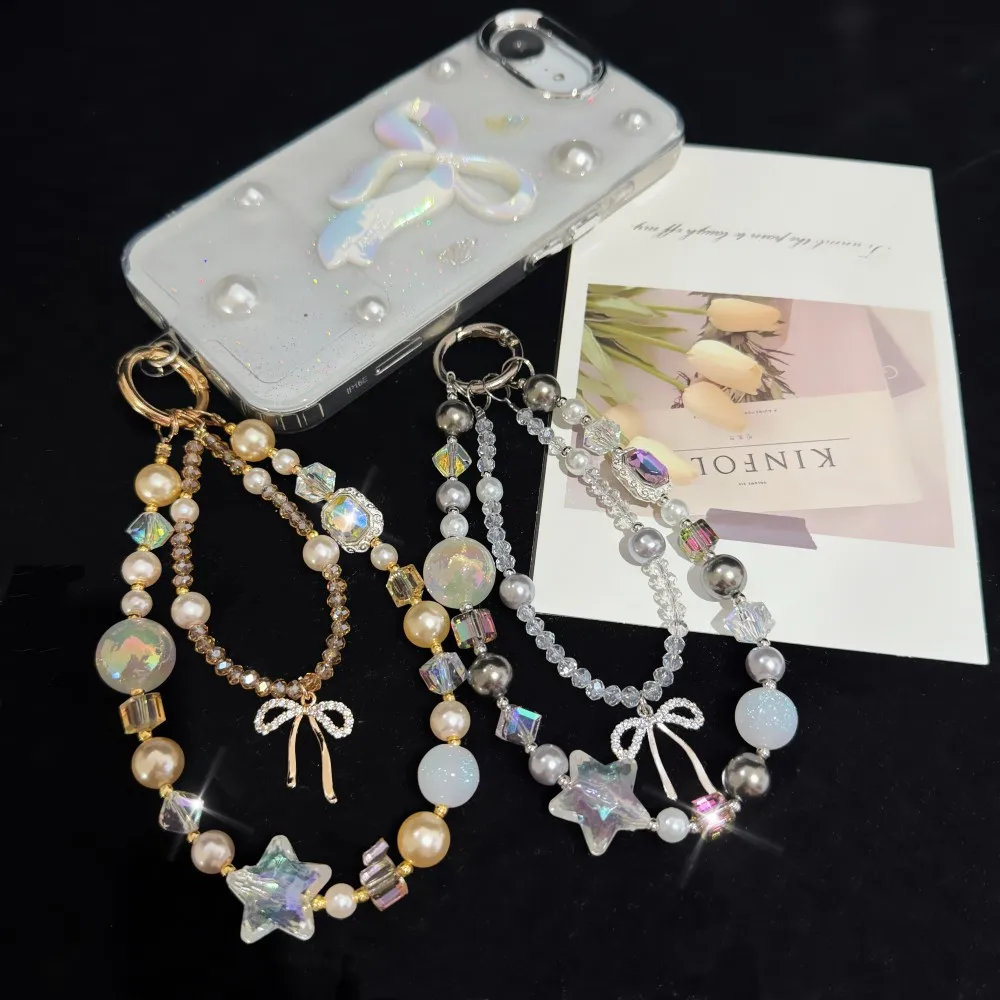 الإبداعية القوس ستار جراب هاتف سلسلة حقيبة عالمية ملحق مفتاح سوار هايدي حبة العالمي حزام الهاتف القابل للتطبيق #1