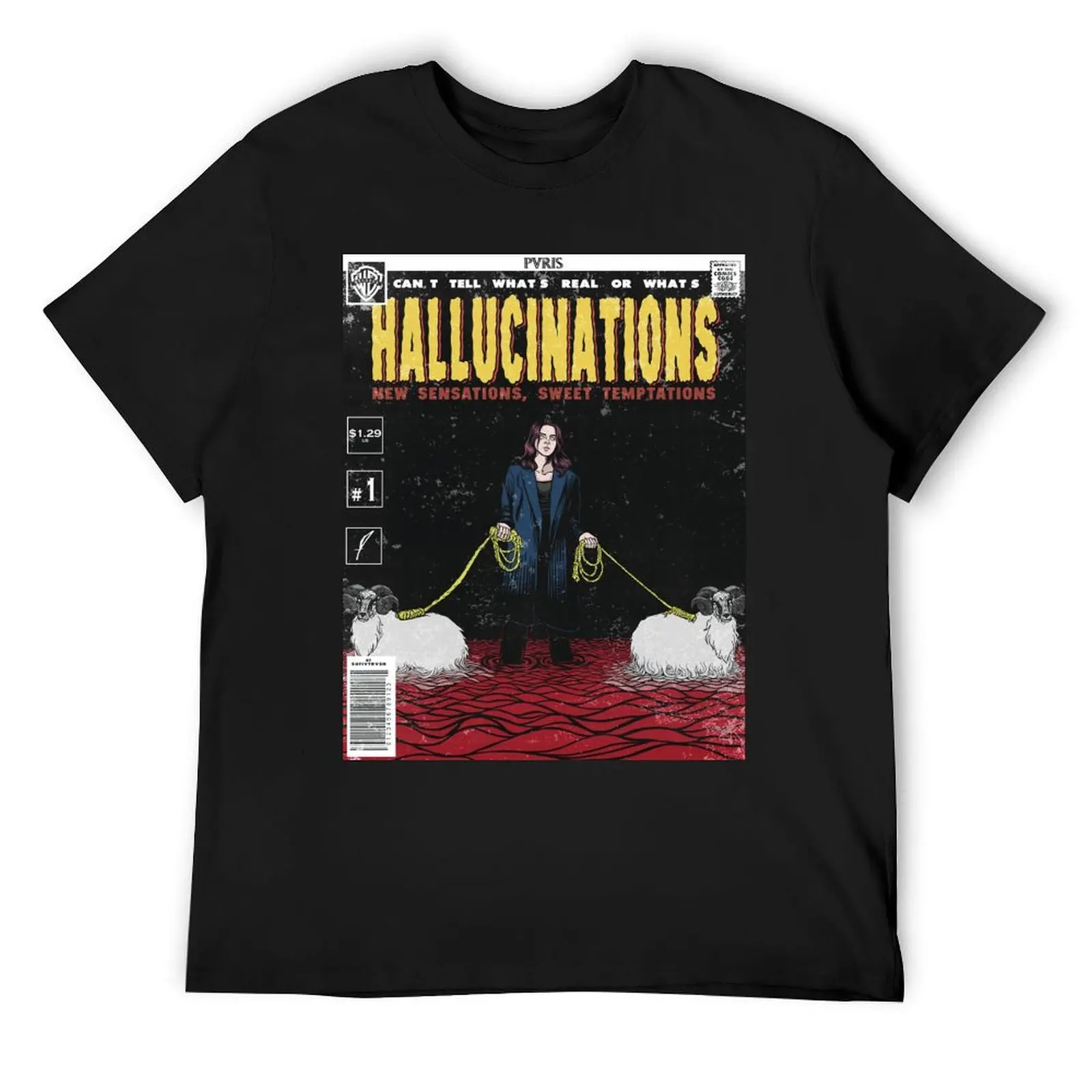 Hallucinations comic cover // PVRIS T-Shirt sports fans customizeds boys animal print shirts men graphic