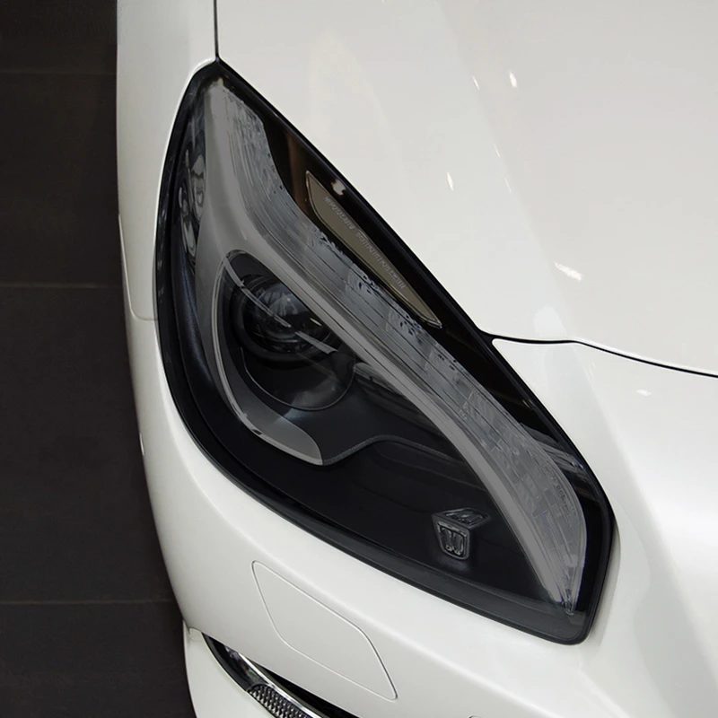 

Car Headlight Protective Film Smoked Black Tint Wrap Vinyl Transparent TPU Sticker For Mercedes Benz SL Class R231 2013-2016