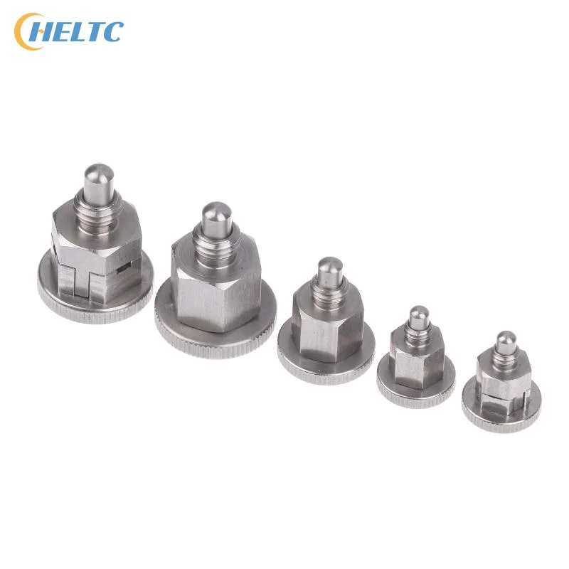 1Pc  304 Stainless Steel Indexing Pin / Full Knob Plunger Spring Positioning Pin M6 M8 M10 Accessories