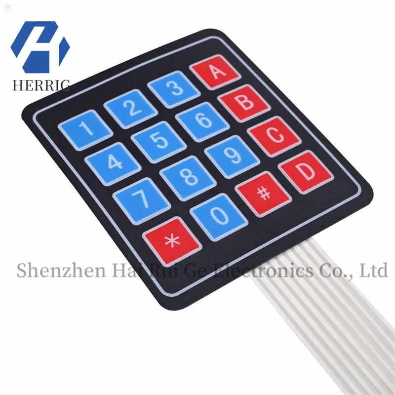

4*4 Matrix Keyboard 4*4 Matrix Membrane Switch/Membrane Key/Control Panel/MCU Expansion Keyboard
