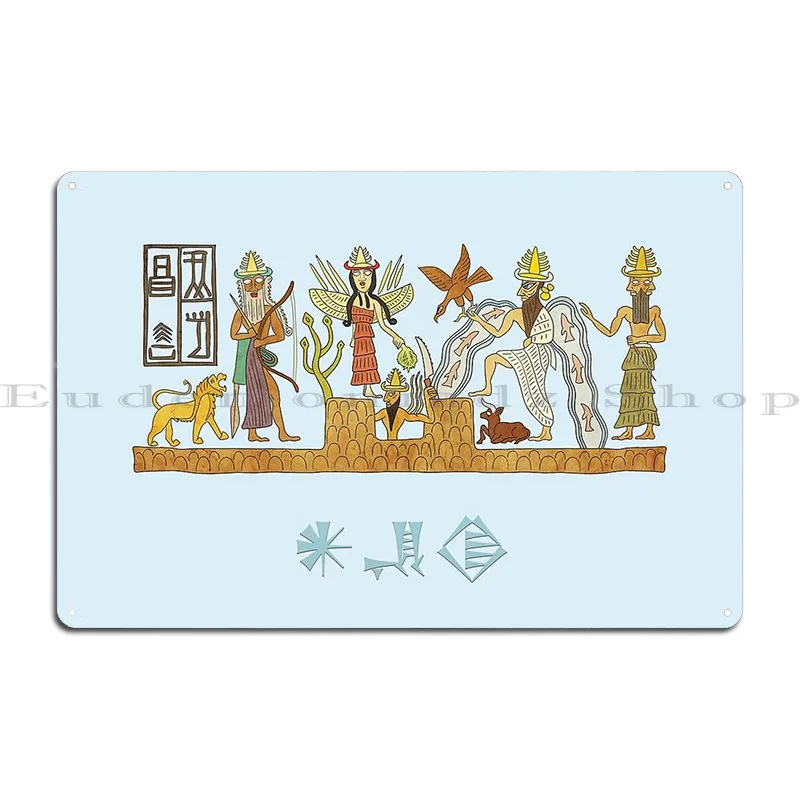 Enki Metal Sign Party Designing Wall Cave Poster Designing Tin Sign Poster