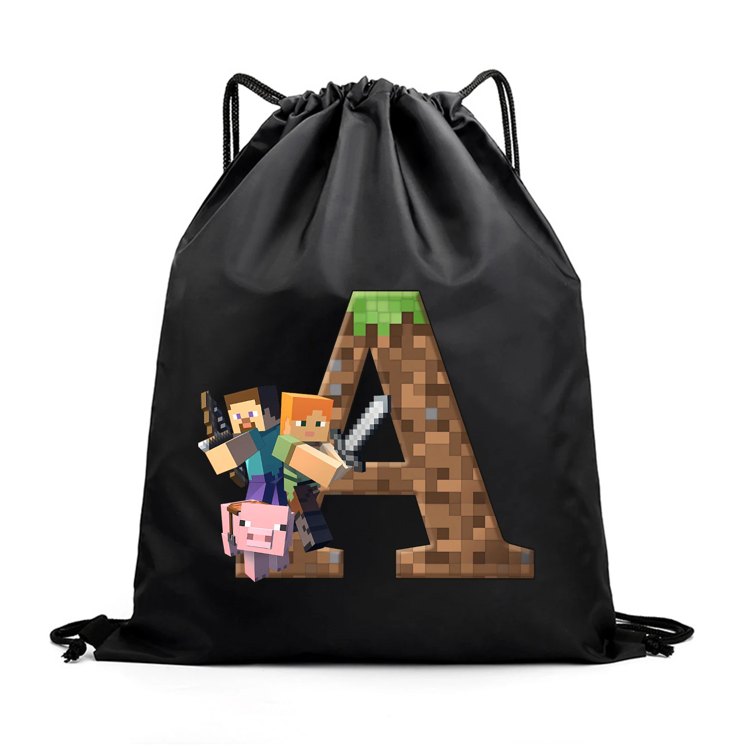 Hot Pixel Game Drawstring Bag  - Party Games Minecraft 评论和价格