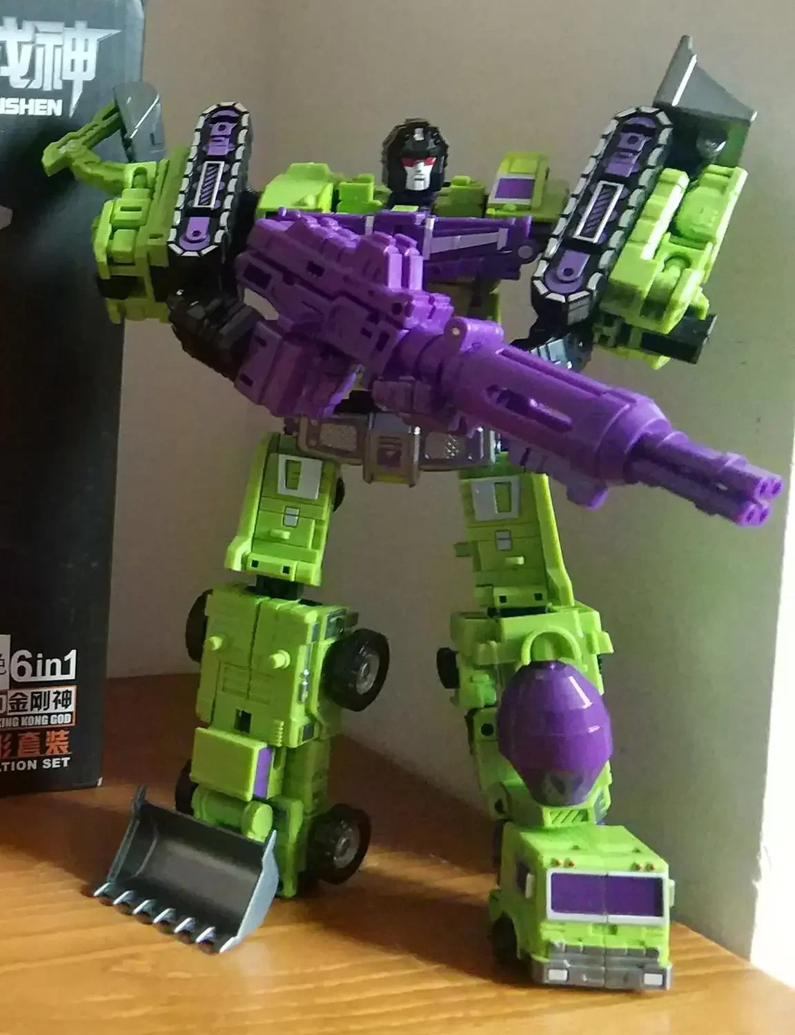 Mini Devastator Robot Action Figure, Modelo 6 em 1, Brinquedos de Peças Metálicas, Melhor Presente para Criança, Criança, Novo, Ko, 27cm