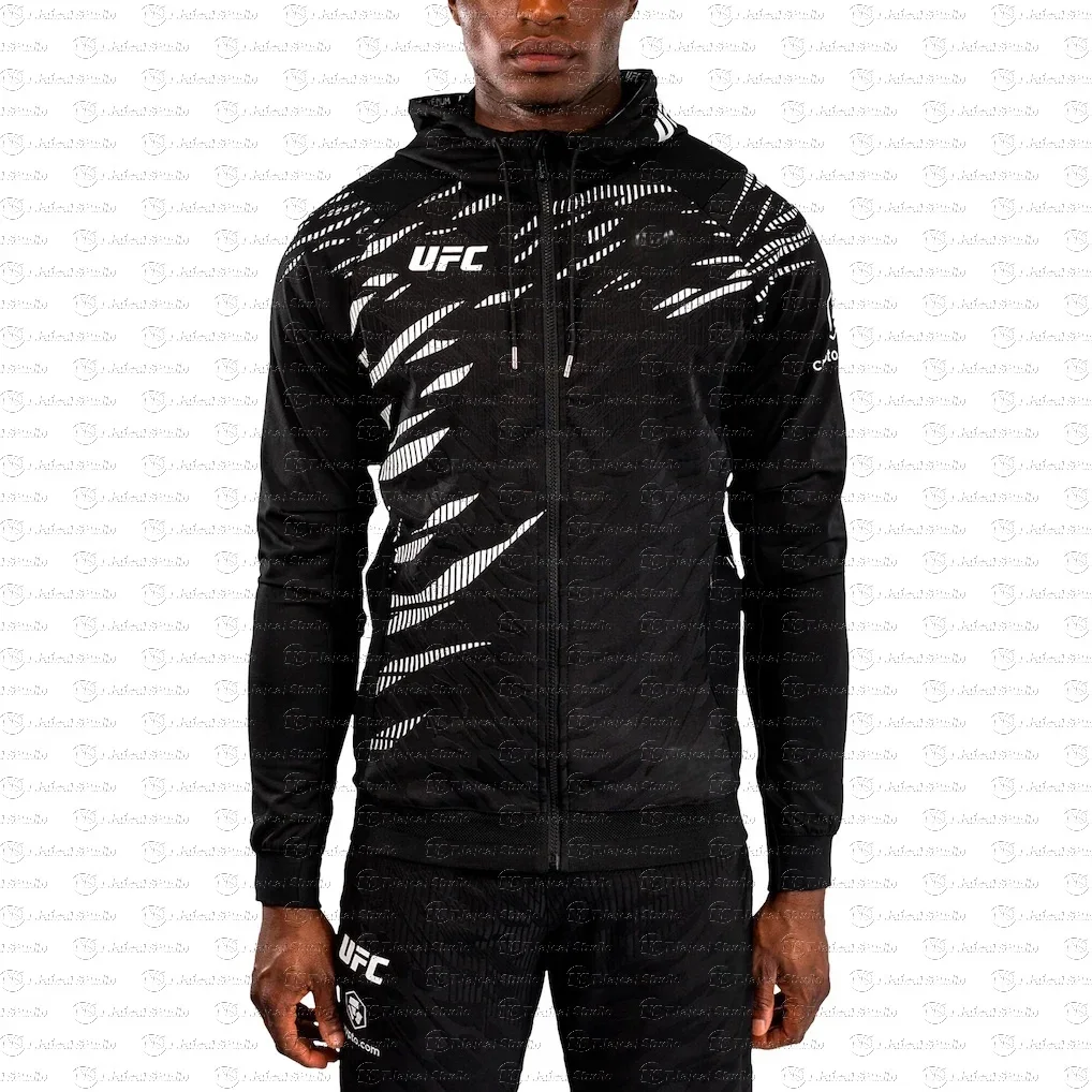 

2025 UFC Men's Women's Hooded Sweatshirt Long Sleeve Sportswear Loose 3D Printed Breathable Comfortable Jersey for Autumn Winter