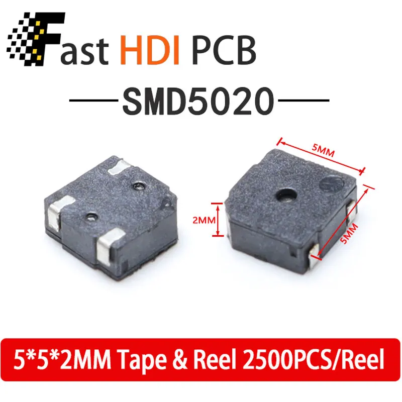 SMD Buzzer Active Passive 8530/7525/5020/9650 etc./High Temp Resistant RoHS/Multiple Models & Voltages(3V/5V)/Factory Direct SMD