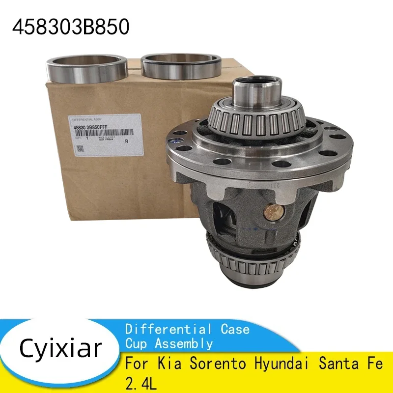 Genuine Front Differential Case Cup Assembly With Bearing 45830-3B850 For Kia Sorento Hyundai Santa Fe 2.4L 458303B850