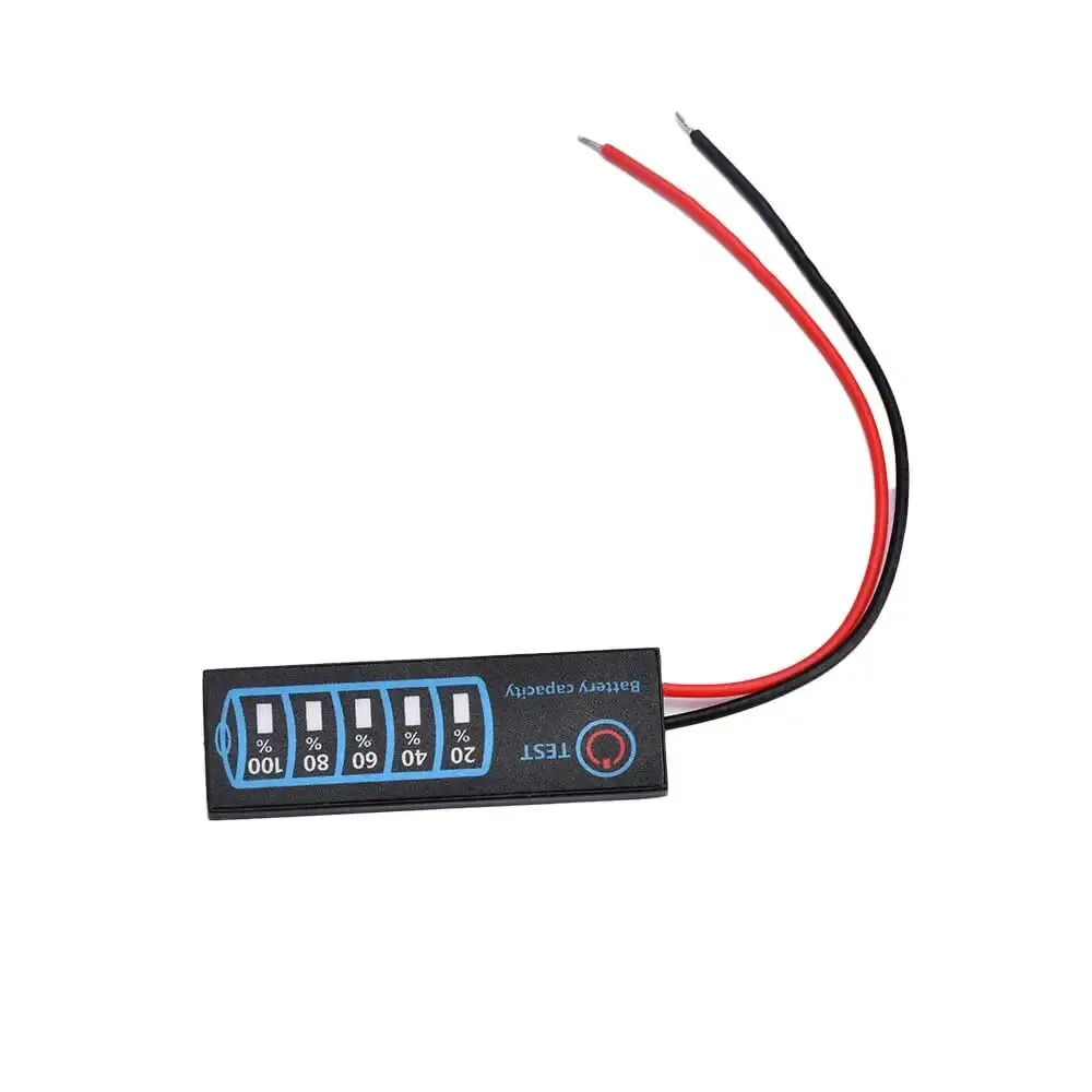 5PCS DC5V-30V 2-8S Battery Level Gauge Ternary Lithium Battery Lithium Iron Phosphate Lead-acid Battery Capacity Display Tester