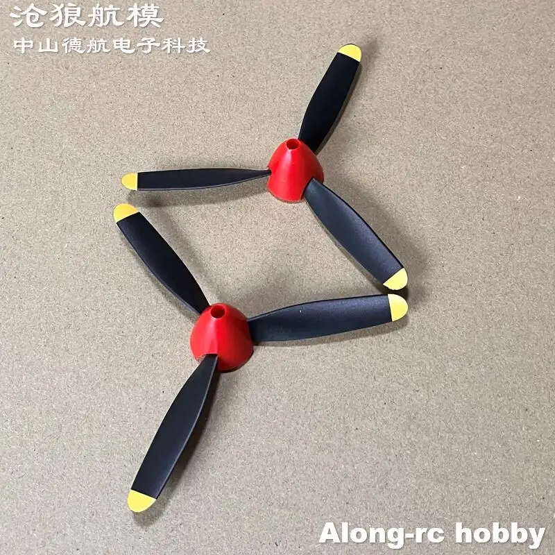 New R-57mm 3 blades Propeller for Volantex rc 400mm Wingspan 761-13 P-40 Warhawk RC Airplane Spare Parts Repair Plane DIY Models