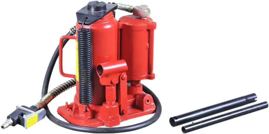 

Air Hydraulic Bottle Jack, Pneumatic All Welded Bottle Jack w/Manual Hand Pump & Handle,Auto Truck Travel Trailer Repair Lift