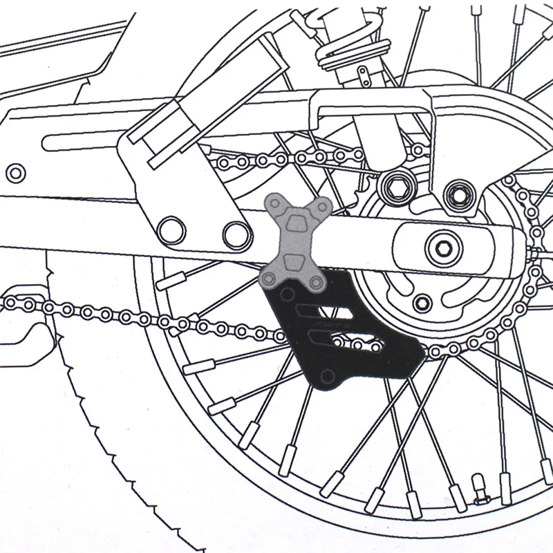 BB-1 قطعة دراجة نارية الخلفية سلسلة دليل الحرس استبدال أجزاء اكسسوارات لهوندا CT125 CT 125 2020 2021 2022 فرك كتلة الإدراج