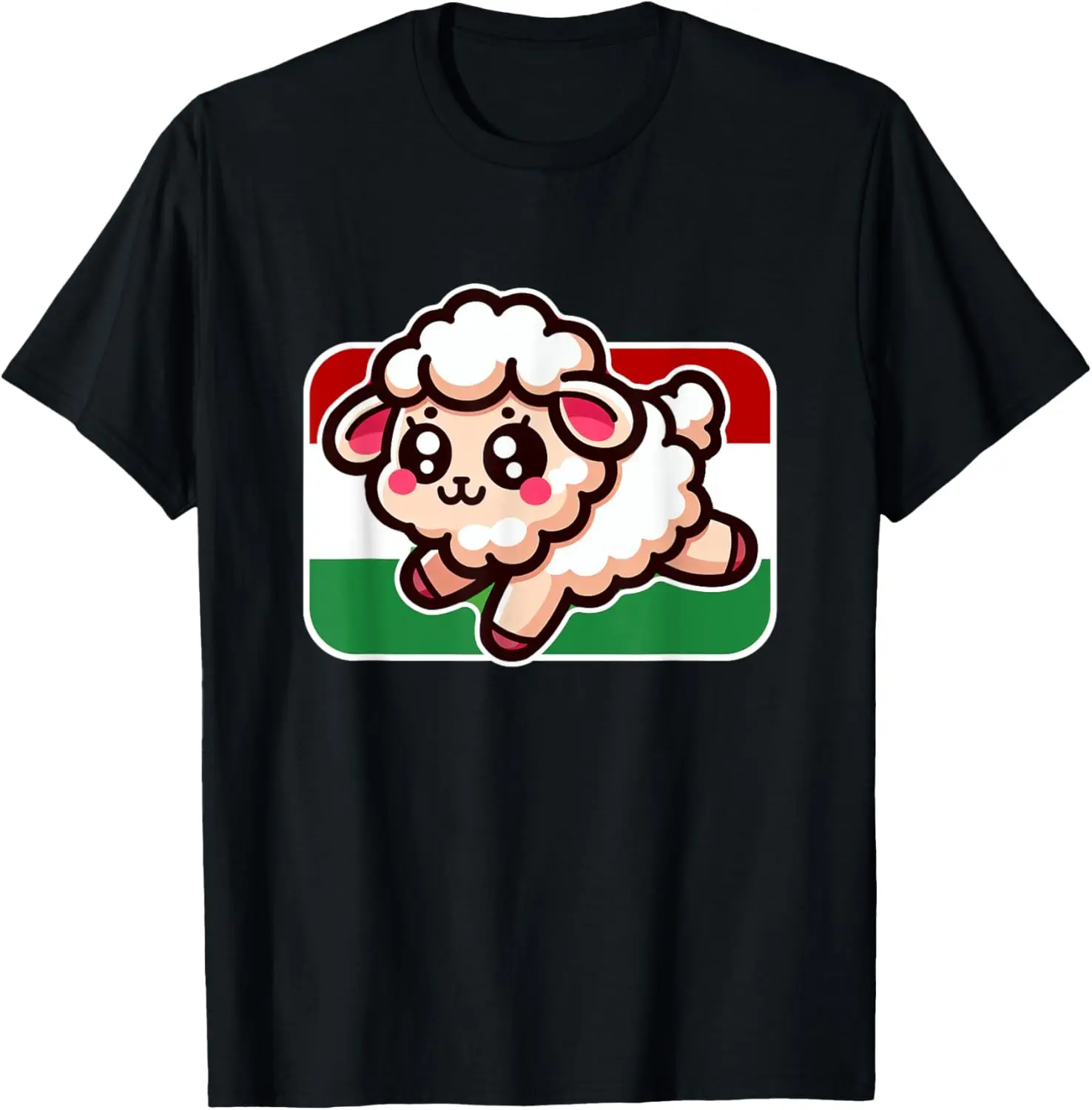 Hungarian Banner Fan Hungary Flag Magyar Cute Sheep T-Shirt