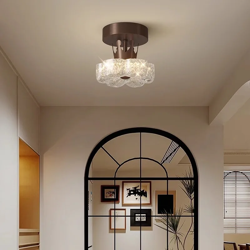 Medieval, resin, flower ceiling lamp, French, vintage