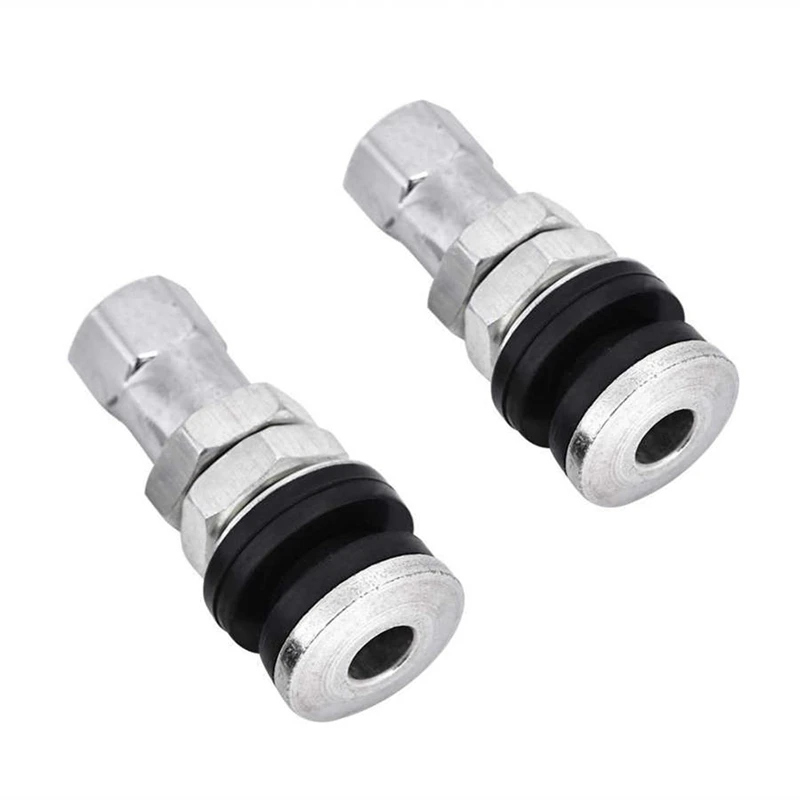 100Pcs Tire Valve Stem Kit Metal TR161 Wheel Tire Valve Stems Dust Cap For ATV Car Go-Kart Boat Trailer Motorcycle