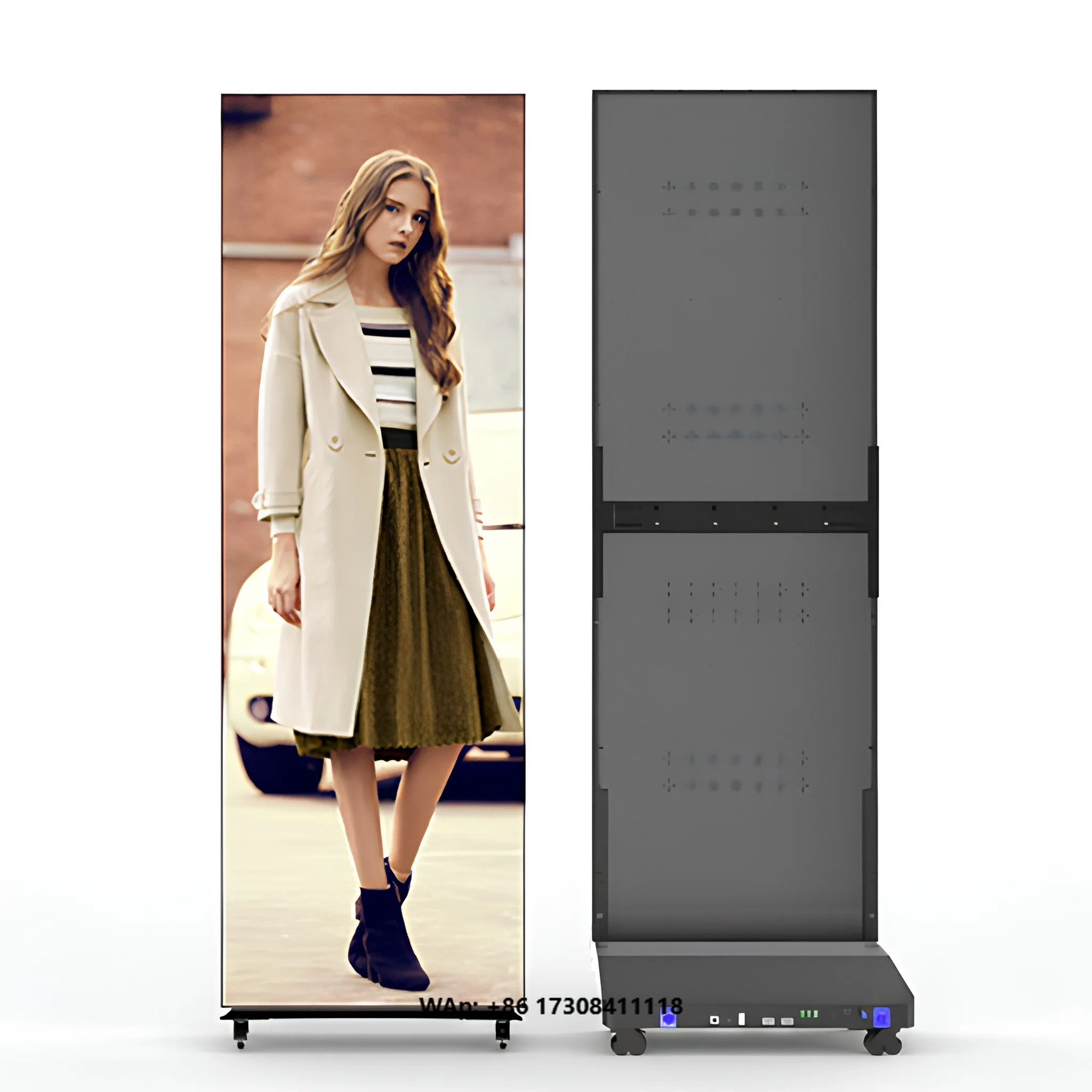 Indoor/ Outdoor Led Advertising Posters Screen  Ultra-Thin Foldable High Brightness GOB Waterproof  Digital Display