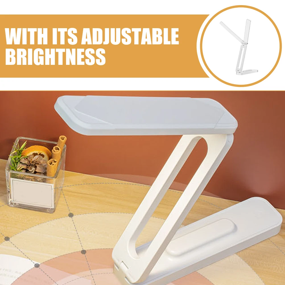 

Dual Head Foldable LED Desk Lamp Rechargeable Eye Protection Light Adjustable Brightness Portable Bedside Table Lamp for Study