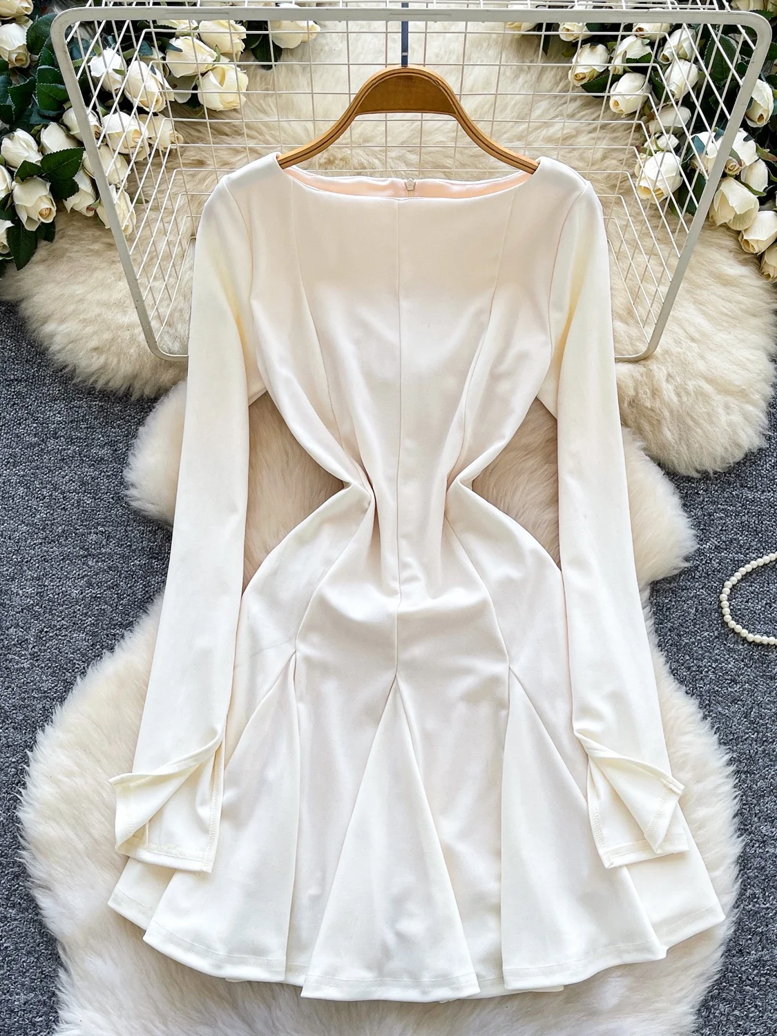 

Faionable Женская Long Sve Dr Slim Fit Юбка трапециевидной формы с высокой талией Pure Desire Sle Summer Ci Commute Подходит Dr