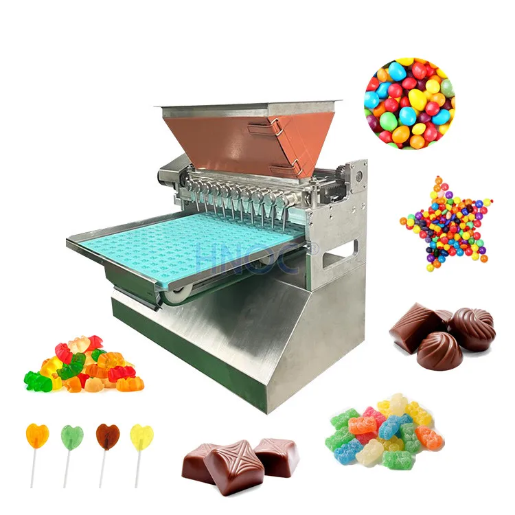 Chocolate Jelly Bean Lollipop Gummy Caramel Candy Depositor Machine