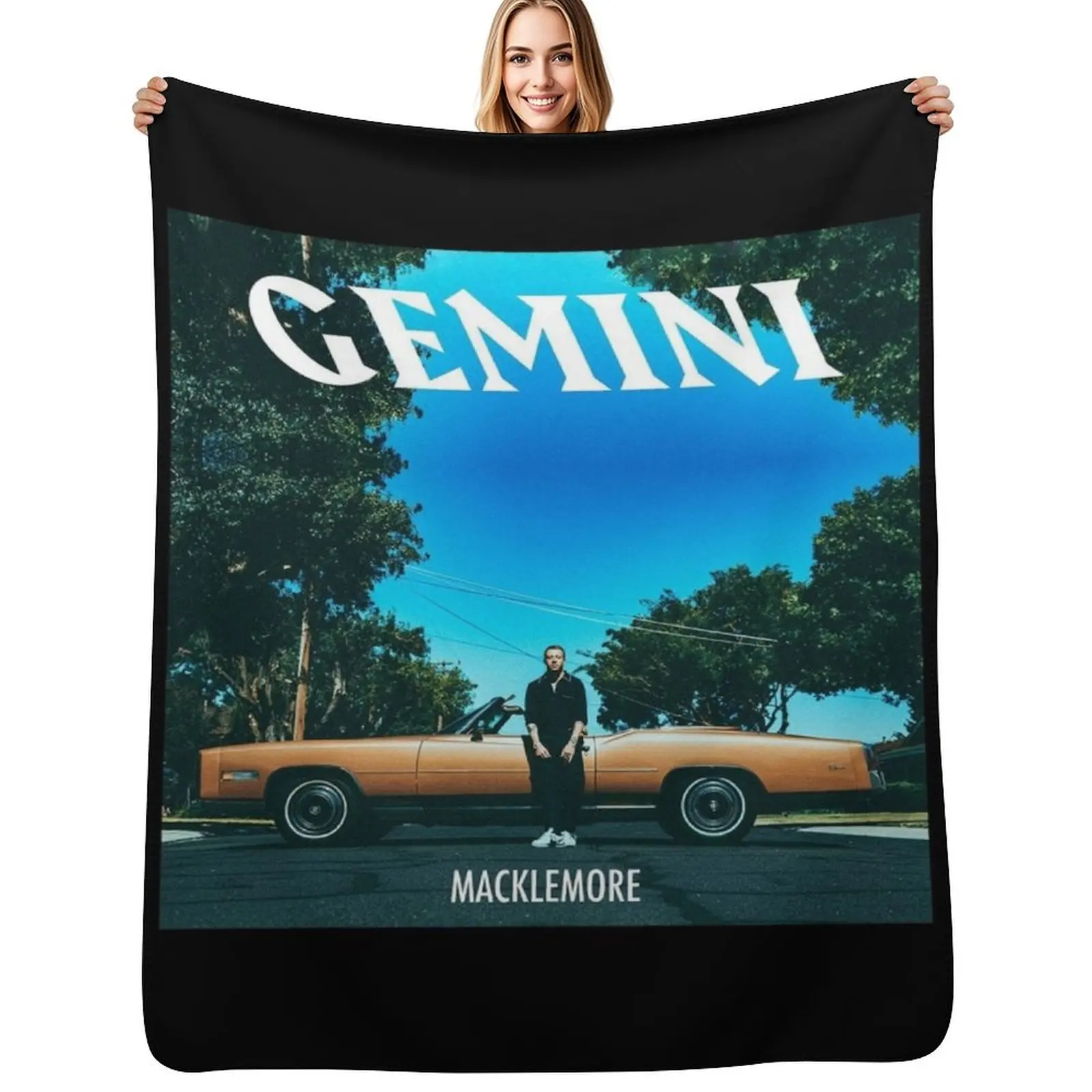 

Macklemore & Ryan Lewis gemini Throw Blanket Sleeping Bag Polar Luxury Thicken Comforter Blankets