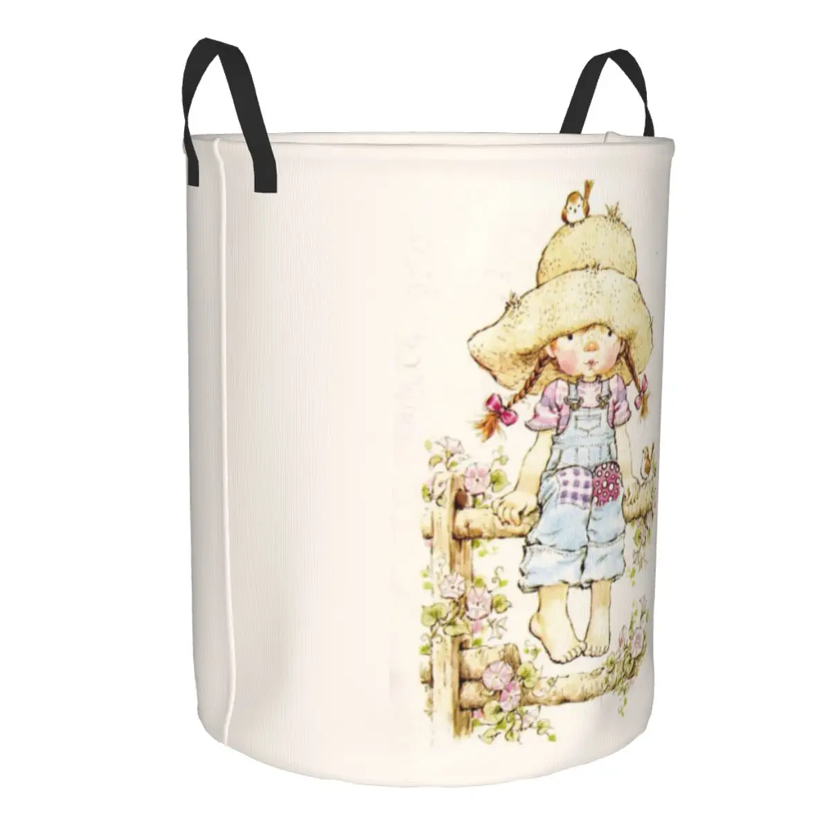 Sarah Kay Laundry Basket Collapsible Cartoon Toy Clothes Hamper Storage Bin for Kids Nursery