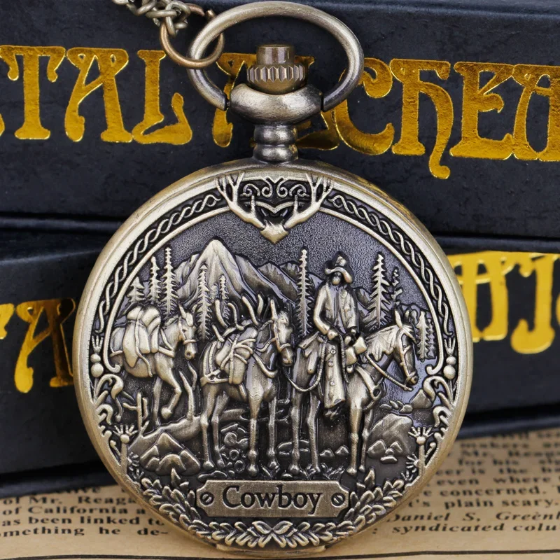 ساعة جيب كوارتز أرقام عربية عرض قلادة ساعة جيب هنتر كاملة Relojes De Bolsillo