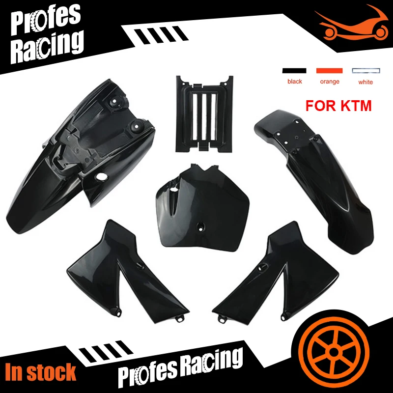 New 3 color Plastic Body Fender Kit For KTM SX 50CC 50 50SX Mini Adventure Junior Adventur 2003-2008 Dirt Bike Pit Bike