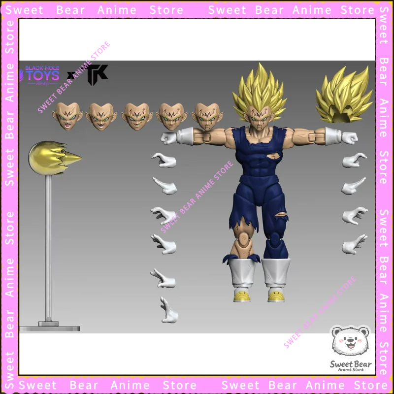 Black Hole & TK Kampfbeschädigte Vegeta 3.0 Dragon Ball Majin Vegeta shf Actionfigur Anime Modell Trendy Toys Desktop Doll Naruto