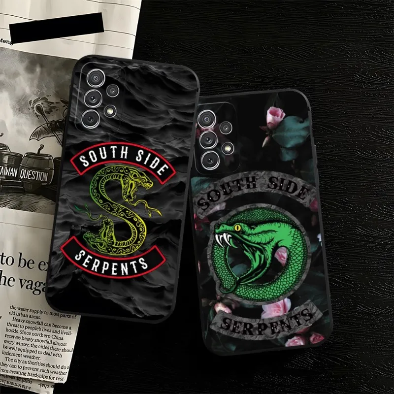 American TV Riverdale Southside Serpent Phone Case Back For Samsung S22 S23 S30 S21 S20 S9 S10 S8 S7 S6 Pro Plus Edge Ultra Fe