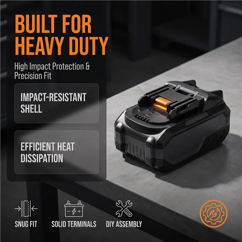 ABVG-For Power Tools Compatible For 10X21700 Battery Case Li- Battery Charging Full-Featured Protection Board
