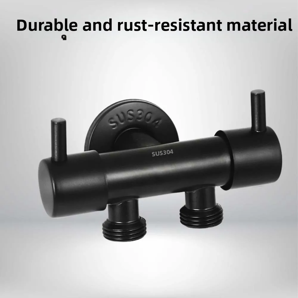 

Т-образный адаптер, 3-ходовые прочные клапаны, предотвращающие утечку воды, нержавеющий, 3-ходовой переключатель, кран, прочный, три функции