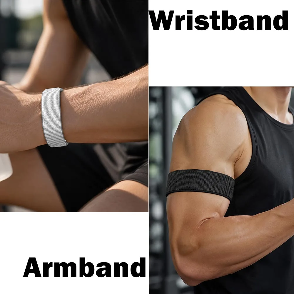 Premium Nylon Biceps Arm/Wristband for Garmin CIRQA Smart Band Strap Fitness Tracker Strap for Garmin CIRQA Smart Band Accessory image 2