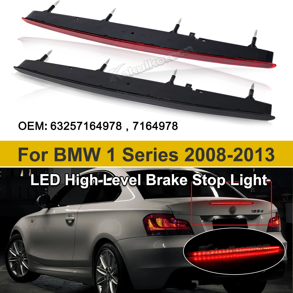 

Red LED Third Rear High Level Brake Stop Light 63257164978 For BMW 1 Series 128i 135i M E82 E88 2007-2013 Car Accessories