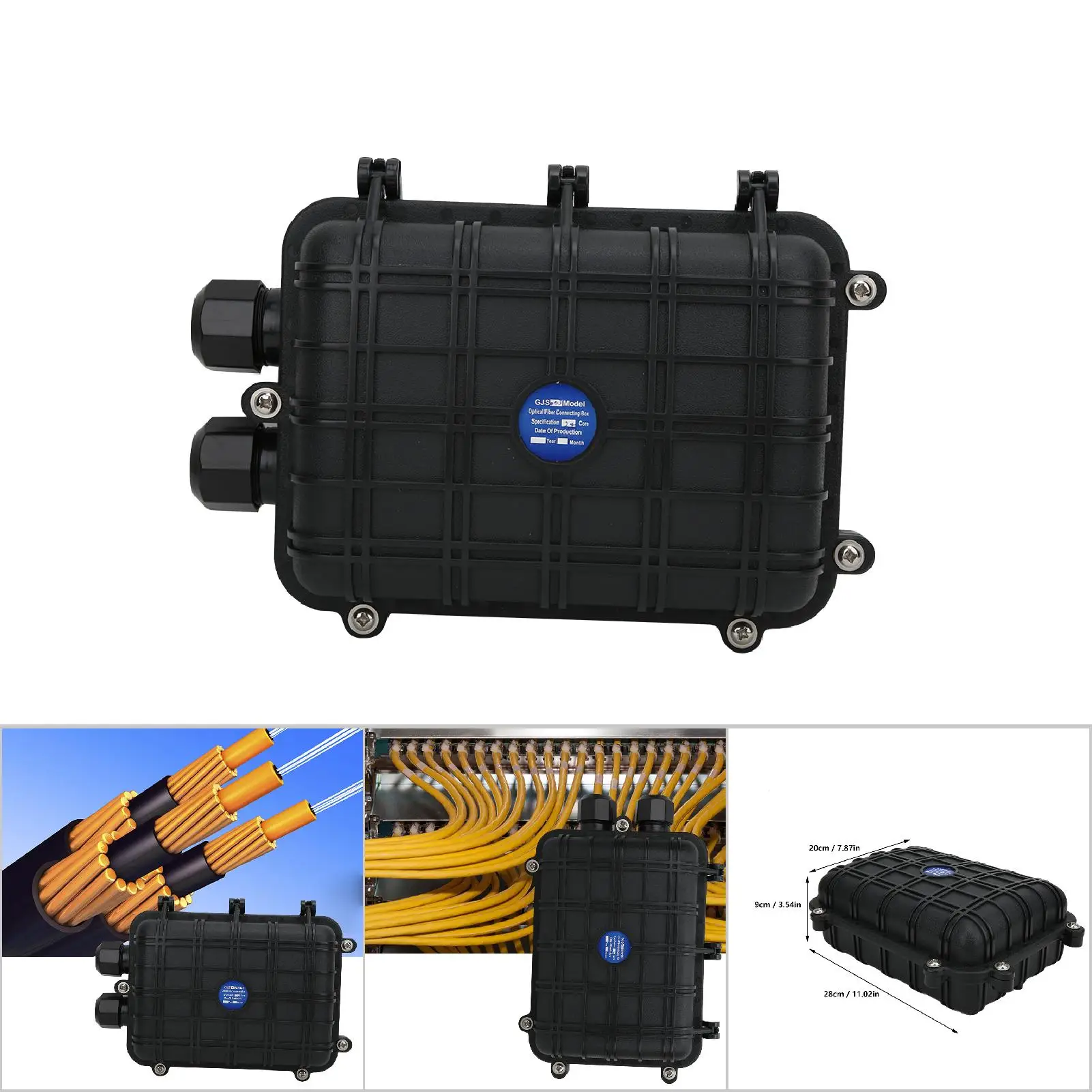 

1 in 1 out Horizontal Fiber Optic Splice Enclosure IP68 Waterproof Fiber Cable Connection Box