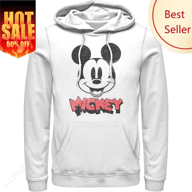 

Disney mens Disney Classic Mickey Heads Up Mens Pullover Hoodie