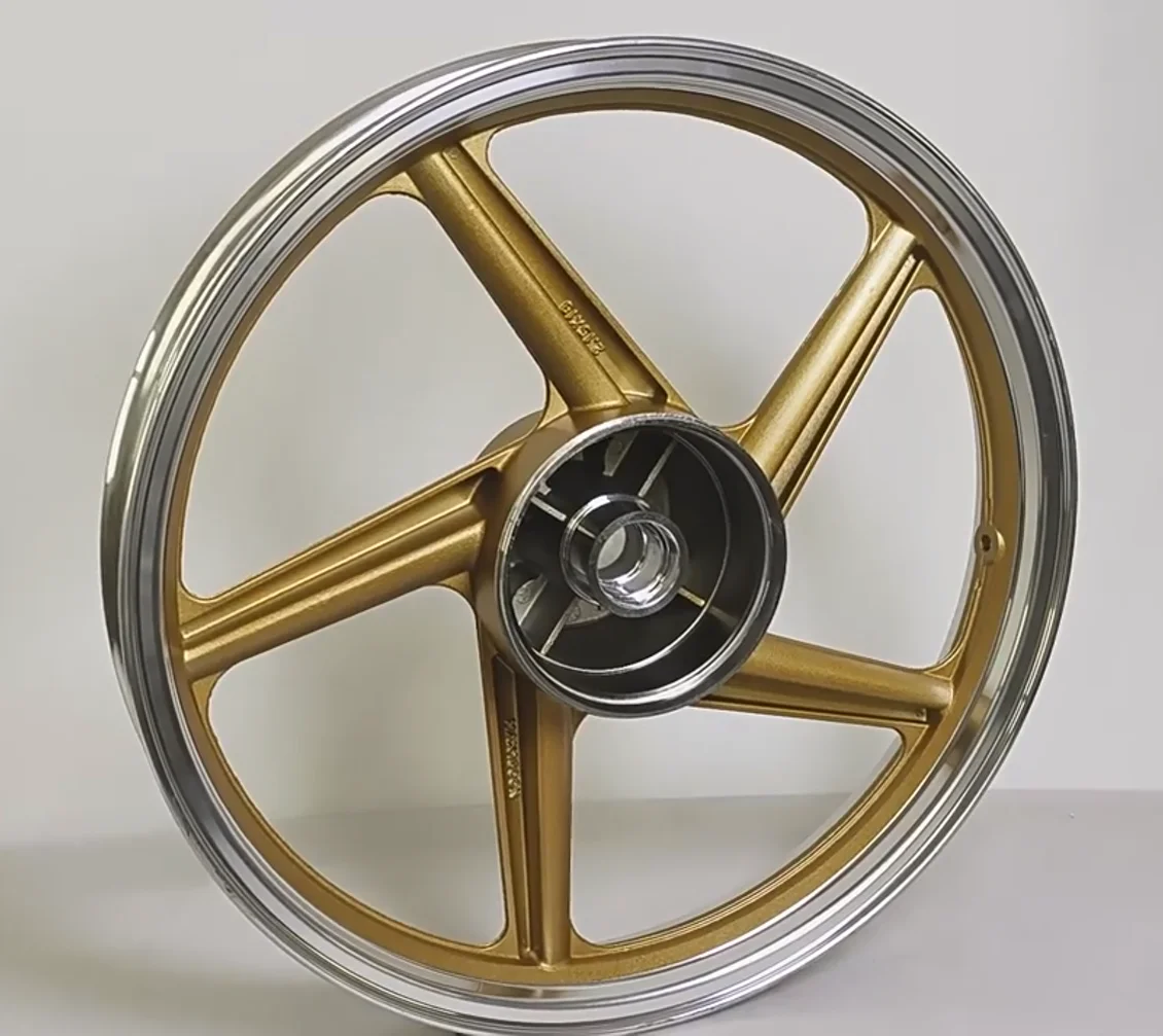 For WUYANG WY125‑A 18 Inch 5‑Spoke Aluminum Alloy Wheel Rim Wear‑Resistant Front Rear Modified Motorcycle Accessory