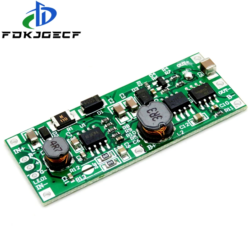 DC UPS 5-12V to 9V 12V 1A Uninterrupted Charging Module 18650 Lithium Battery Boost Step Up Power Supply Voltage Converter Board