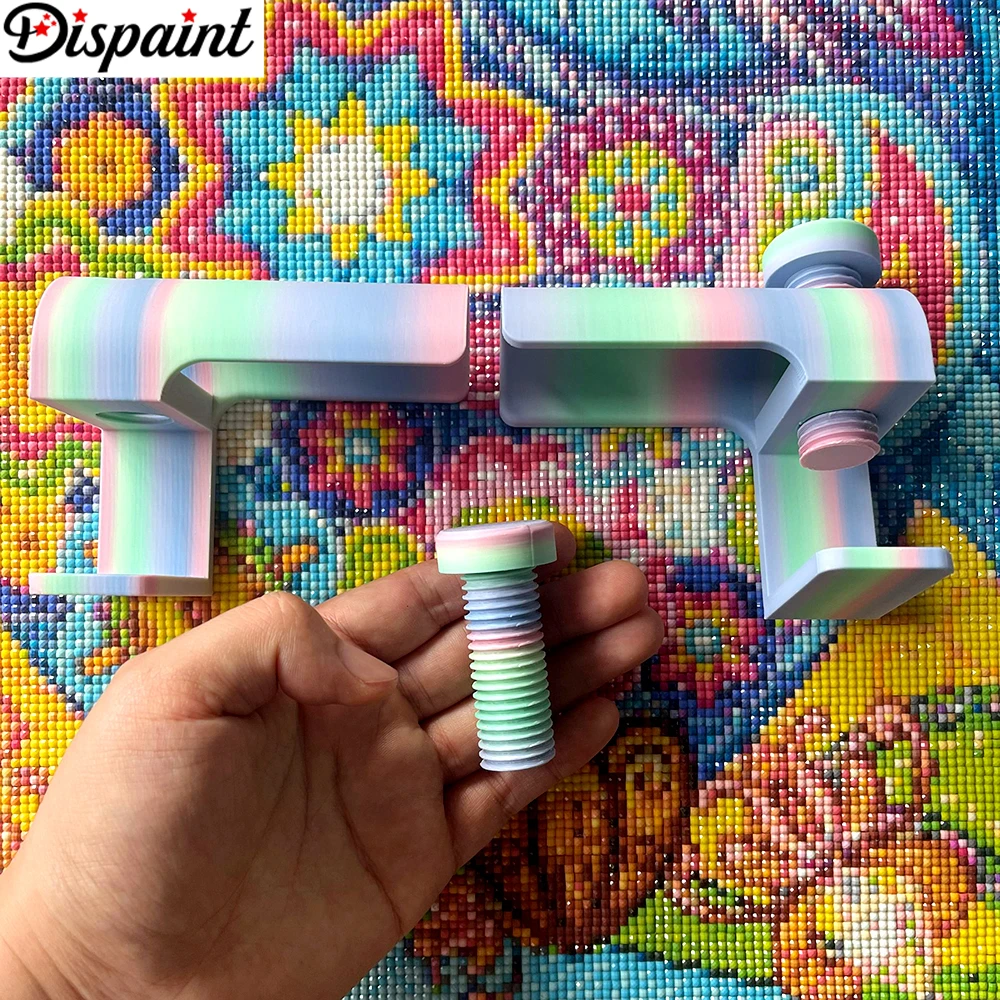 

Держатель прокрутки для алмазной живописи Dispaint, плоскогубцы для вышивки Canva, подходит для стола толщиной 2 ~ 4 см/0,78 ~ 1,57 дюйма