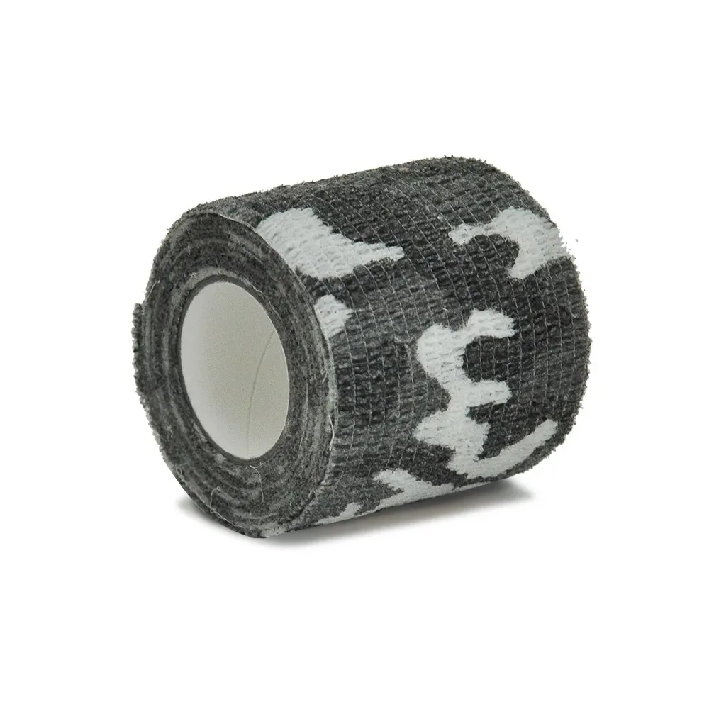 Black Elastic Outdoor Hunting Camouflage Tape Waterproof Wrap Durable Self Adhesive Elastic Bandage