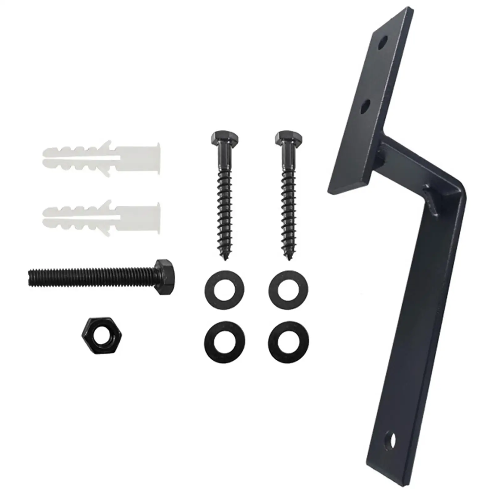 Sliding Barn Door Hardware Kit Top Mount Carbon Steel Rail Track Double Door Hanger for Bedroom Closet Smooth Glide