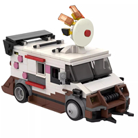 Bricklink Ideas Game Twisted Metal Sweet Tooth Ice Cream Truck Speed Champions Vehicles Sets Building Blocks Kid Toys Girl Gift