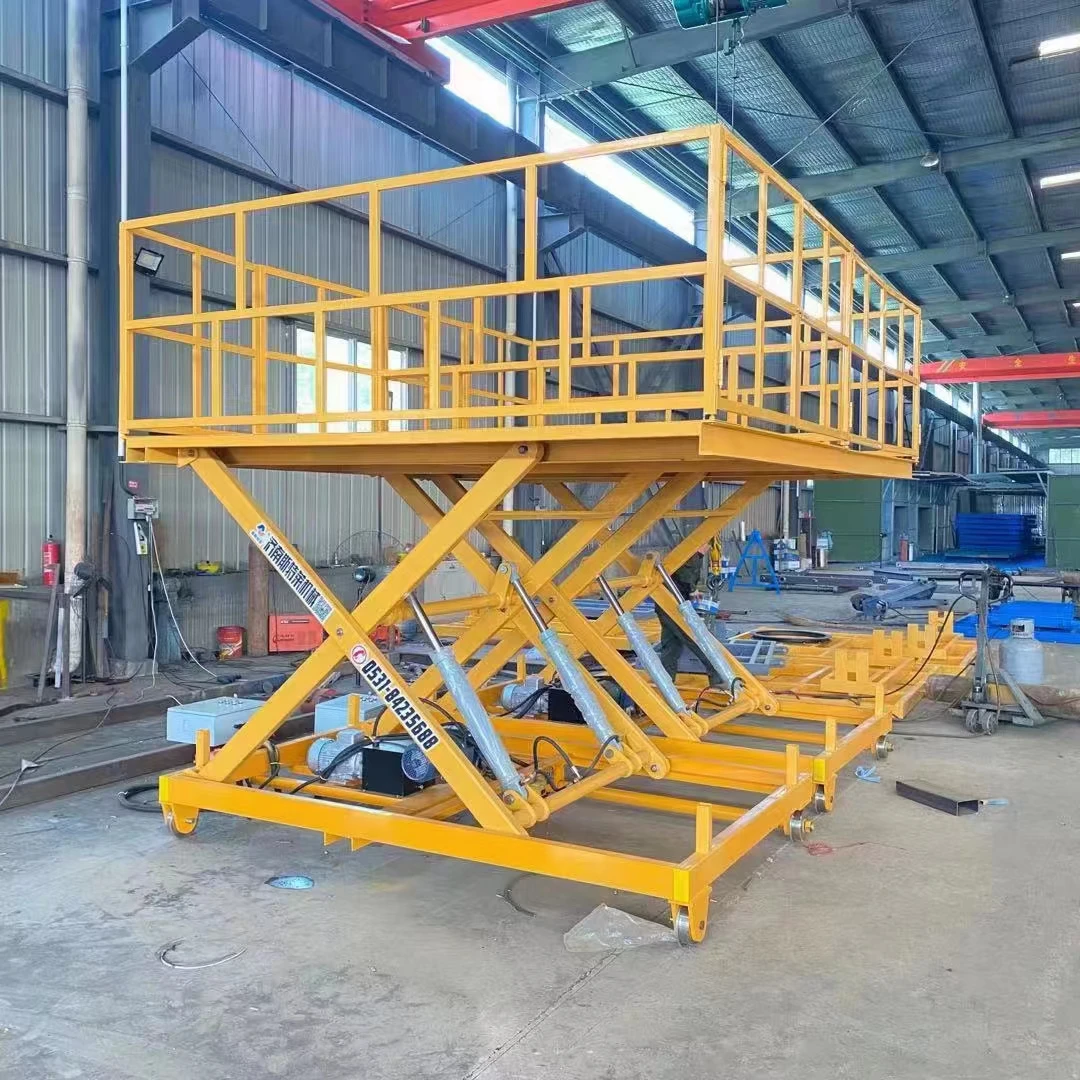 SAFELY LIFT Capacity 5000kg Stationary Hydraulic Scissor Lift Fixed Loading Unloading Working Platform Warehouse