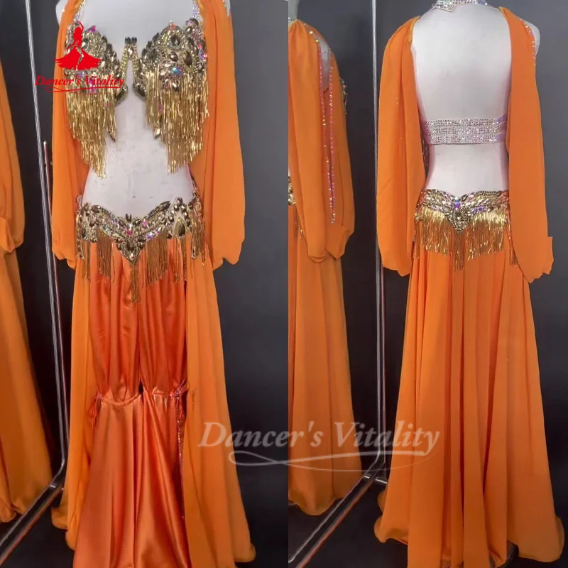 

BellyDance Suit for Women Customized Sexy Temperament Competition Performance Costumes Oriental Dance Clothing Dance's Vitality