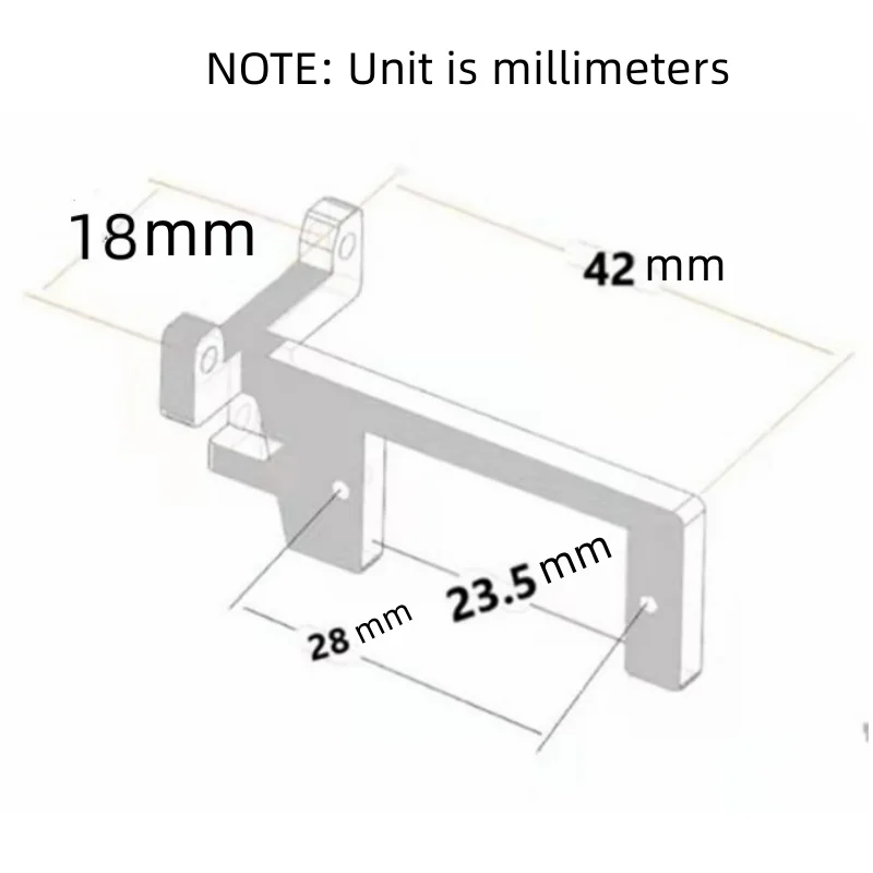 Gearbox Bracket with Steering Engine for Tamiya 1/14 Truck Tractor Scania RC Modified Universal Upgraded Part Remote Control Car